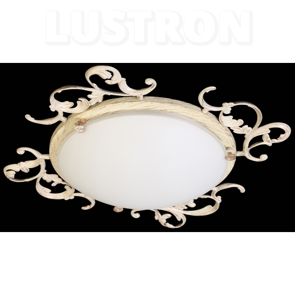 Светильник потолочный круглый Natali Kovaltseva VINTAGE 11366/3C WHITE GOLD