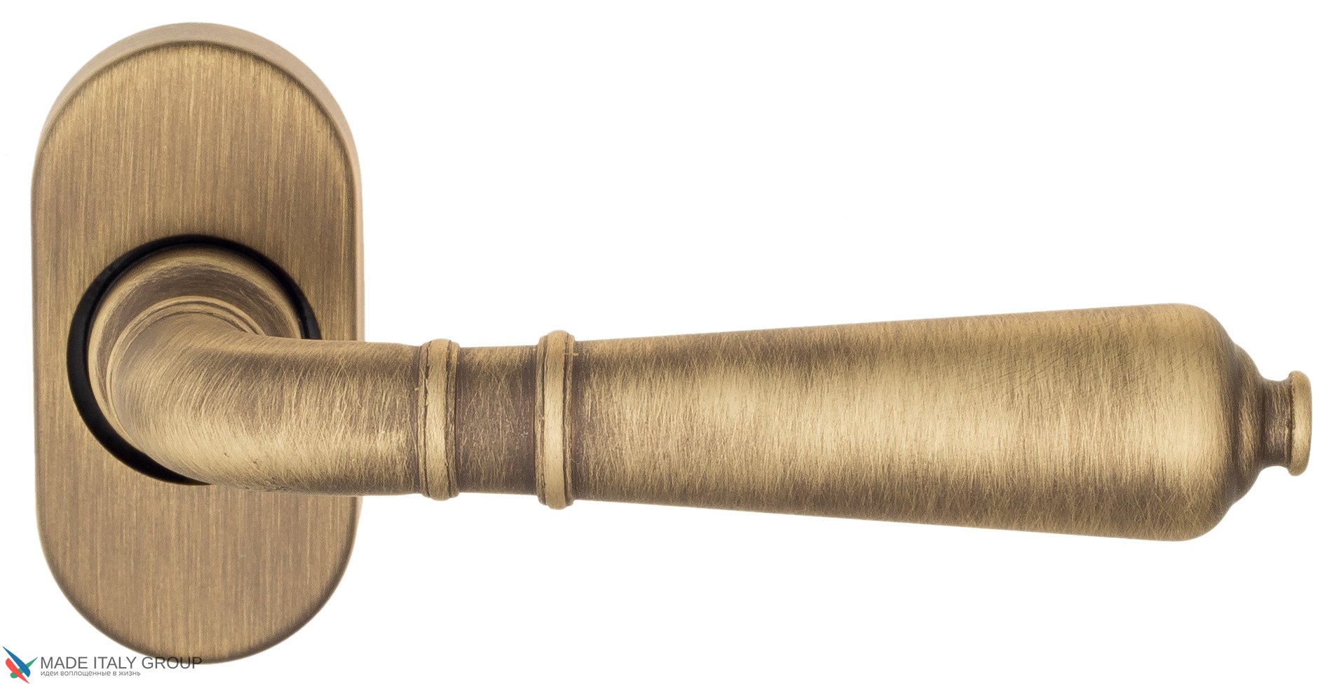 Дверная ручка для профильных дверей Venezia "VIGNOLE" EP матовая бронза