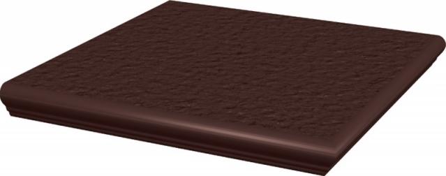 Клинкерная ступень угловая с капиносом Paradyz Natural Brown Duro 33х33