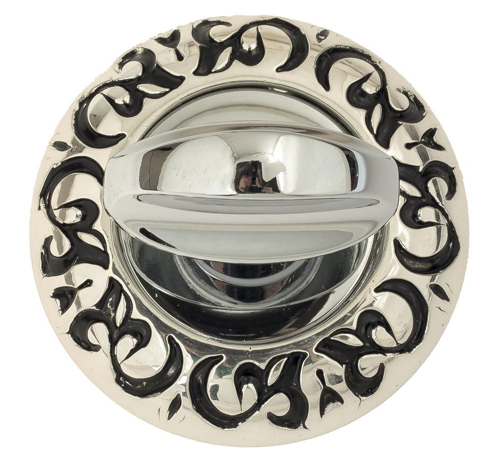 Завертка дверная сантехническая Venezia WC-2 D4 натуральное серебро