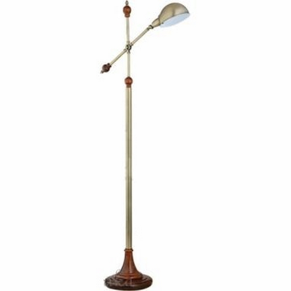 Торшер N-Light 821 821-01-05 красное дерево+бронза