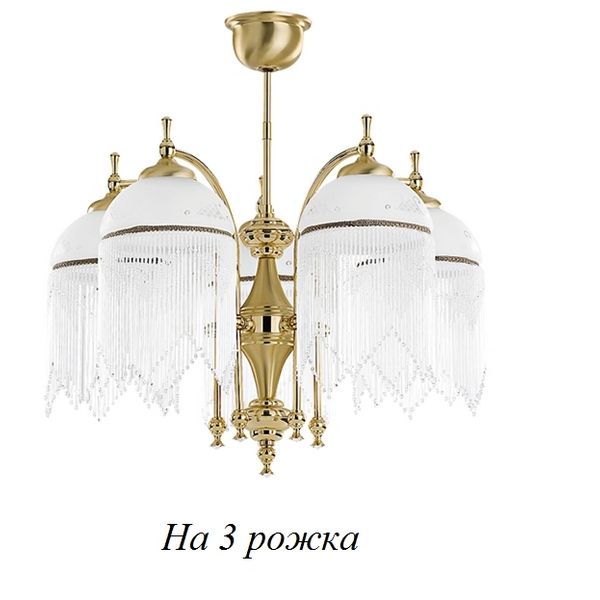Люстра потолочная Kutek Palermo Swarovski PAL-ZW-3(Z)SWAR