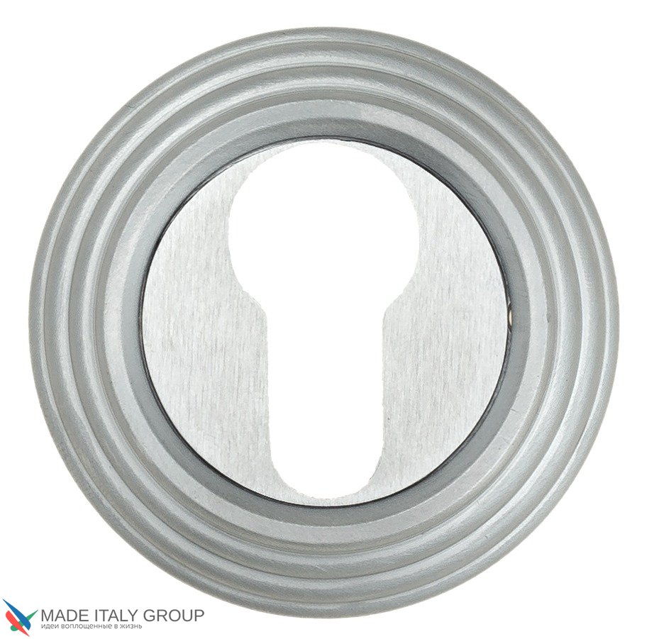 Накладка дверная под цилиндр Venezia CYL-1 D8 матовый хром  (2 шт.)