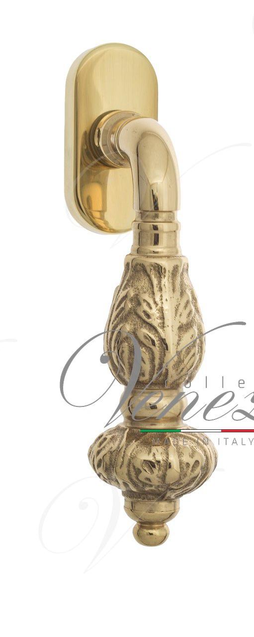 Ручка оконная Venezia Lucrecia FW полированная латунь