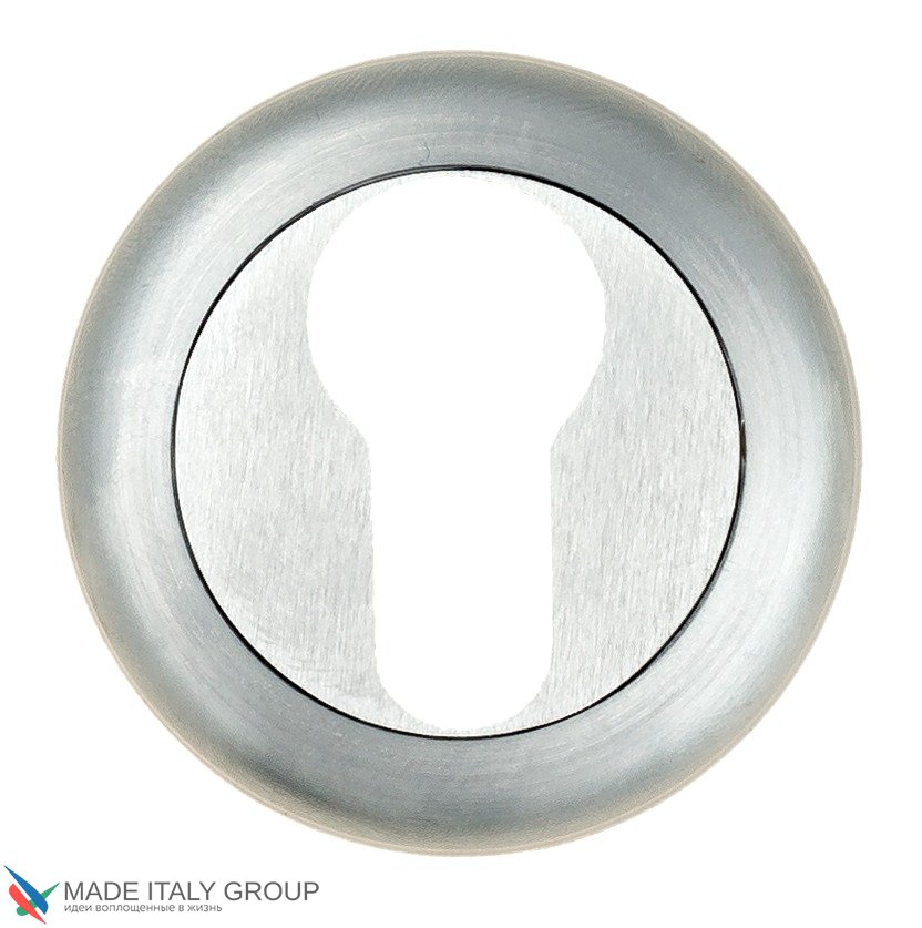 Накладка дверная под цилиндр Venezia CYL-1 D1 матовый хром  (2шт.)