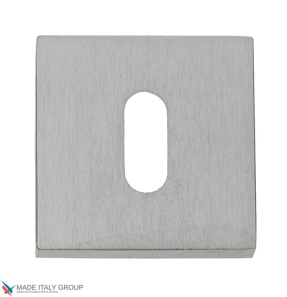 Накладка дверная квадратная под ключ буратино Venezia Unique KEY-20 матовый хром 2 шт.