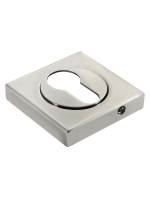 Накладка на евроцилиндр Morelli Luxury LUX-KH-S2 NIK квадратная, цвет никель