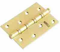 Комплект 10 шт. - Петля дверная универсальная стальная Morelli MS 100X70X2.5-4BB SG матовое золото