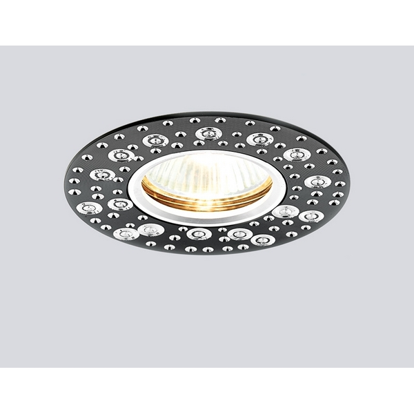 Светильник точечный Ambrella Алюминий С Узором A801 BK/AL