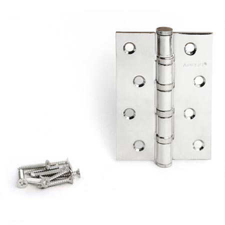 Петля стальная универсальная дверная Apecs 100*70-B4-Steel-CR хром