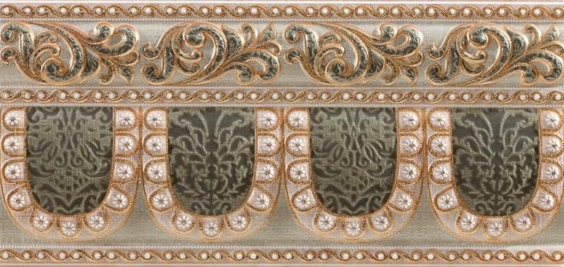 Плитка керамическая Pamesa La Maison Tissu Alzata Esmeralda бордюр 15х31,6