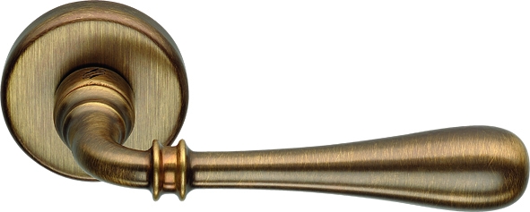 Ручка дверная на круглом основании Colombo Ida ID31RSB-OA матовая бронза