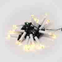 Светодиодная гирлянда Uniel Свечки 220V теплый белый ULD-S0400-020/SGA Warm White IP20 Candles UL-00005468