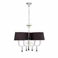 Подвесная люстра Mantra Paola Painted Silver 3530