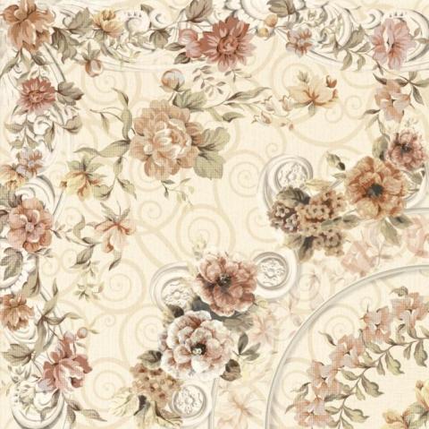 Плитка керамическая Goldencer Decor Celine Cream декор 33,3х33,3