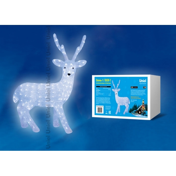 Световая фигура Uniel ULD ULD-M6393-200/STA WHITE IP20 DEER-1