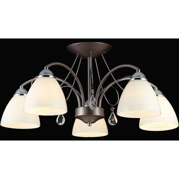 Люстра потолочная Natali Kovaltseva 75017-5C CHROME&NICKEL