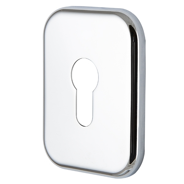 Квадратная накладка на цилиндр Armadillo ET-DEC SQ (ATC Protector 1) CP-8 хром