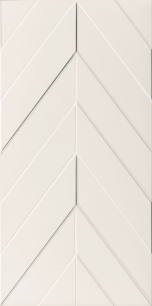 Плитка керамическая Marca Corona 4D Chevron White Matt Rett 40х80