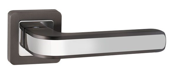 Ручки дверные межкомнатные Punto NOVA QR GR/CP-23 графит/хром