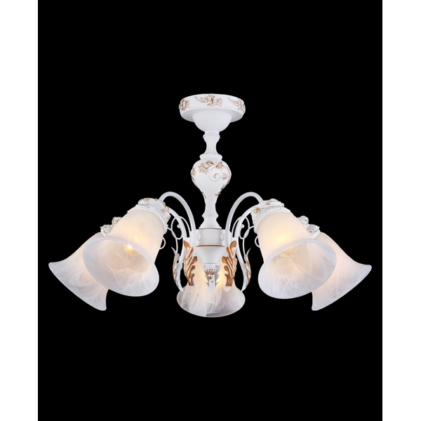 Потолочная люстра Natali Kovaltseva 11438 11438/5С WHITE&GOLD