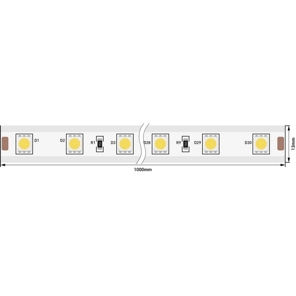 Светодиодная лента SWG LT560 LT560-WW-50