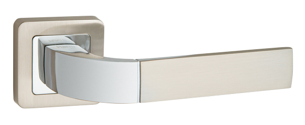 Ручки дверные межкомнатные Punto ORION QR/HD SN/CP-3 матовый никель/хром