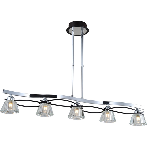 Люстра потолочная N-Light 89103-5 chrome + wengue