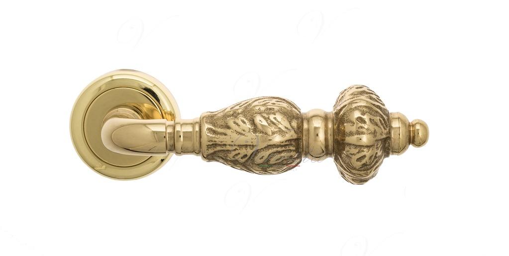 Ручка дверная межкомнатная Venezia Lucrecia D1 полированная латунь