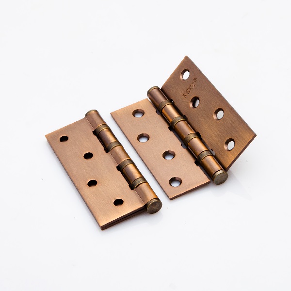 Петля дверная стальная RENZ IN100-4BB FH CF 100*75*2,5, 4подш, б/колп., кофе