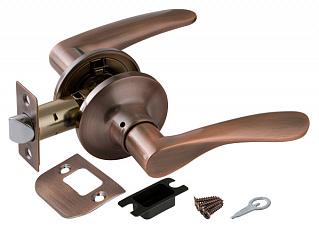 Ручка защелка (кноб) дверная нажимная Punto 6020 AC-P без фик. медь