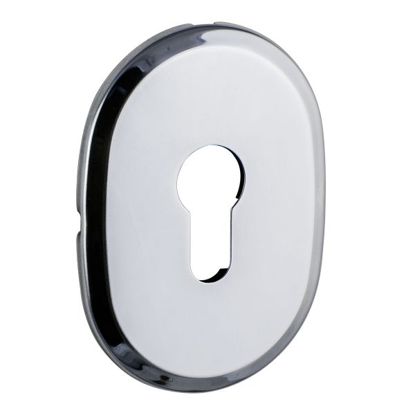 Декоративная накладка под цилиндр Fuaro ESC 473 (90х65) СP хром