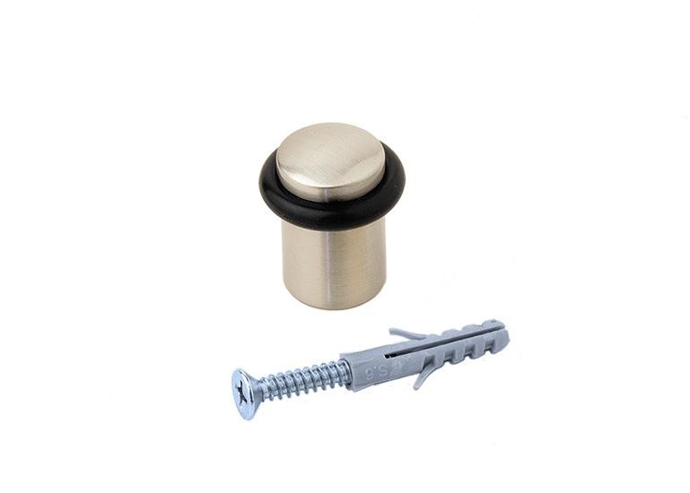 Ограничитель для двери ARCHIE A02 H белый никель