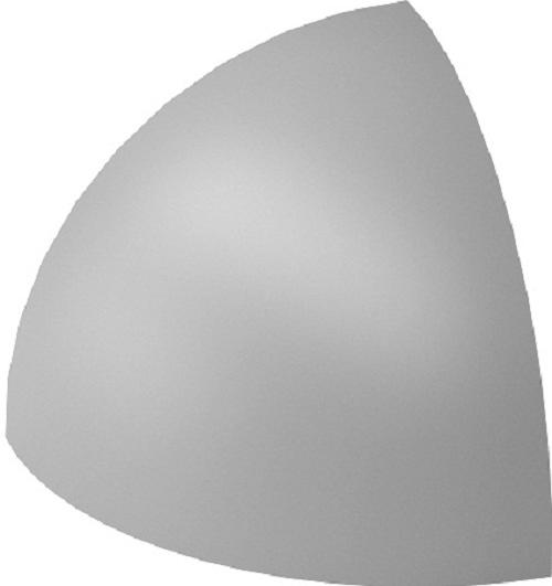 Угловой элемент Paradyz Inwesta Gamma Szara Profil wypukly E Glossy 0,3х0,3