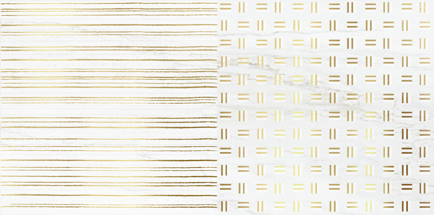 Керамогранит Brennero Decor Lumia Gold White Lapp/Rett 30x60 (комп/2 шт)