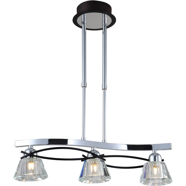Люстра потолочная N-Light 89103-3 chrome + wengue
