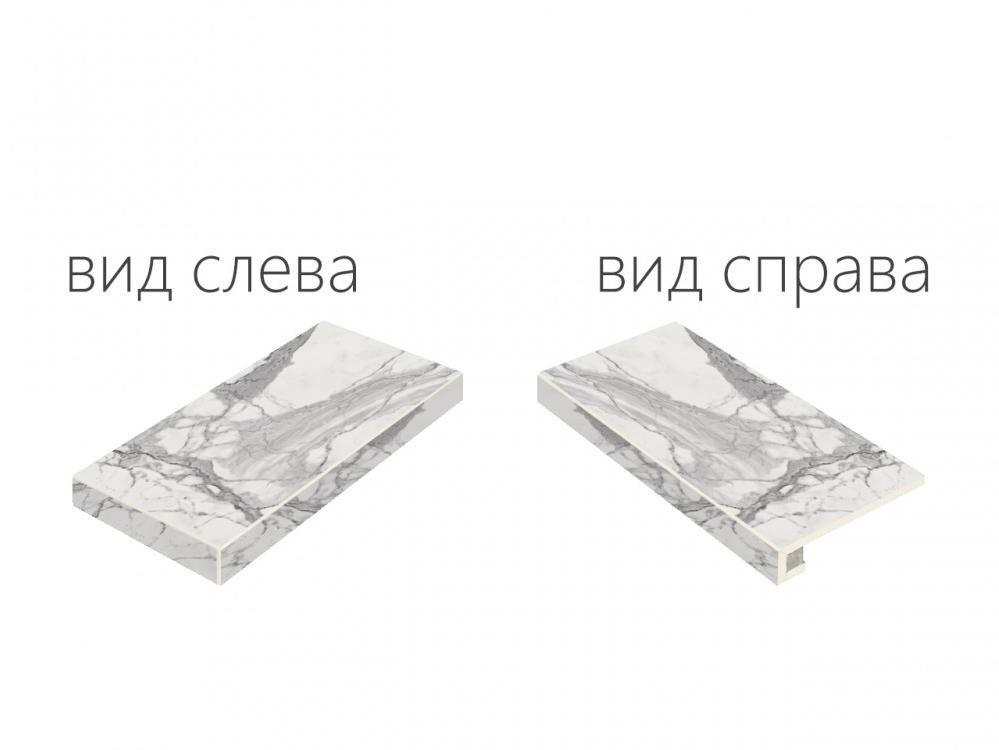 Керамогранит Italon Charme Evo Floor Project Эво Статуарио угл левая натур. рет. ступень 33х60
