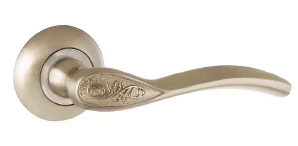 Ручки дверные межкомнатные AJAX SILVA JR SN/CP-3 матовый никель/хром