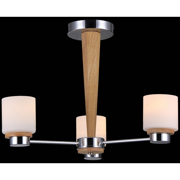 Потолочная люстра Natali Kovaltseva Lisboa LISBOA 11399/3C CHROME, OAK