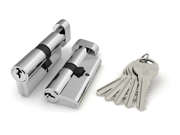 Цилиндровый механизм с вертушкой Fuaro R302/60 mm (25+10+25) CP хром 5 кл.