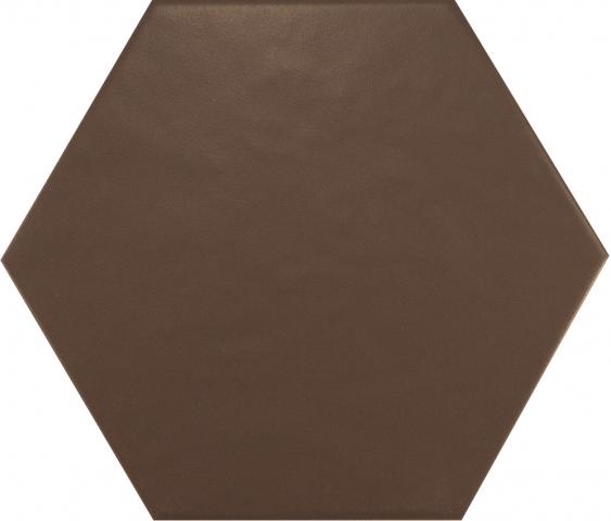 Керамогранит Equipe Hexatile Marron Mate напольная 17,5х20