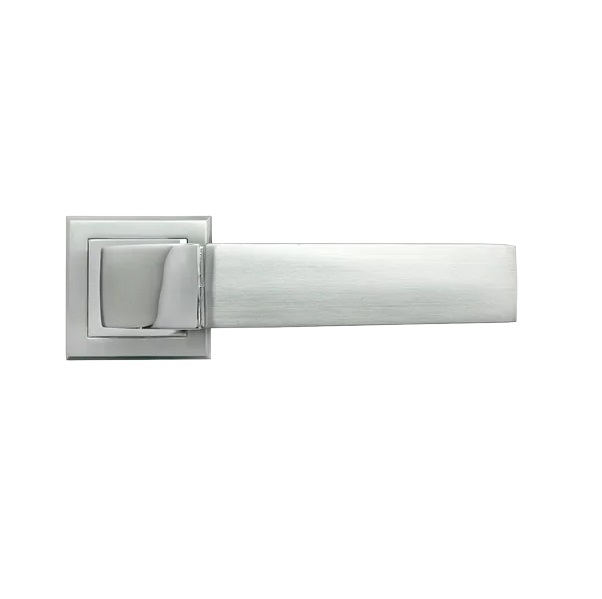 Ручка дверная межкомнатная Morelli MH-27 SC/CP-S матовый хром/хром