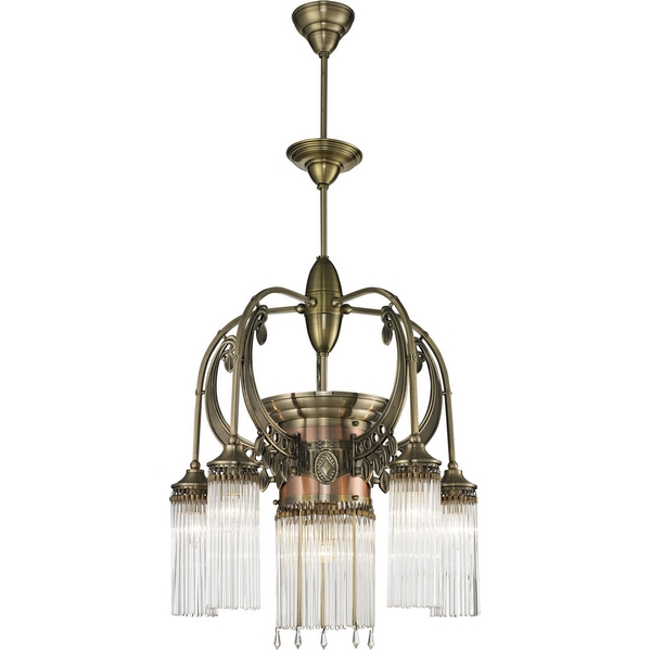 Люстра подвесная N-Light 664-06-56 antique brass