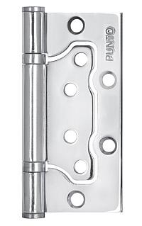 Петля дверная накладная без врезки (бабочка) Punto 200-2B 100x2,5 CP хром