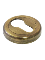 Накладка на замок Morelli Luxury LUX-KH-R4 OBR круглая под евроцилиндр, цвет кофе