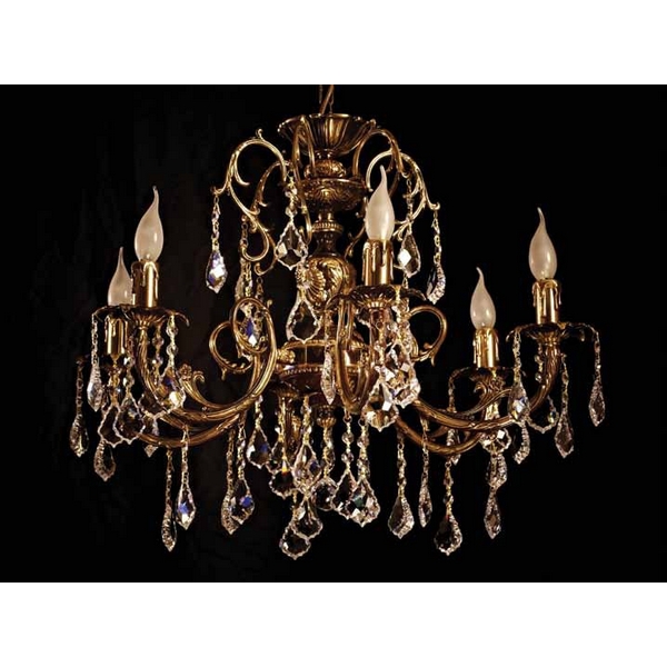 Люстра подвесная Brizzi 8888/6 AB Leaf crystal