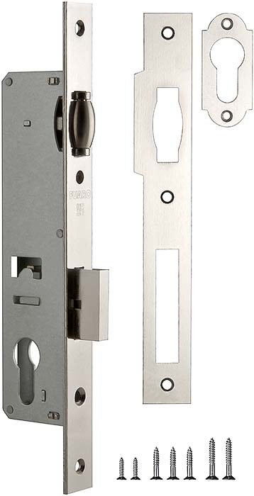 Корпус узкопрофильного замка с роликовой защёлкой Fuaro 155-30 CP (хром)