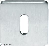 Накладка под ключ буратино на квадратном основании COLOMBO PT13BB-CM матовый хром (2 шт)