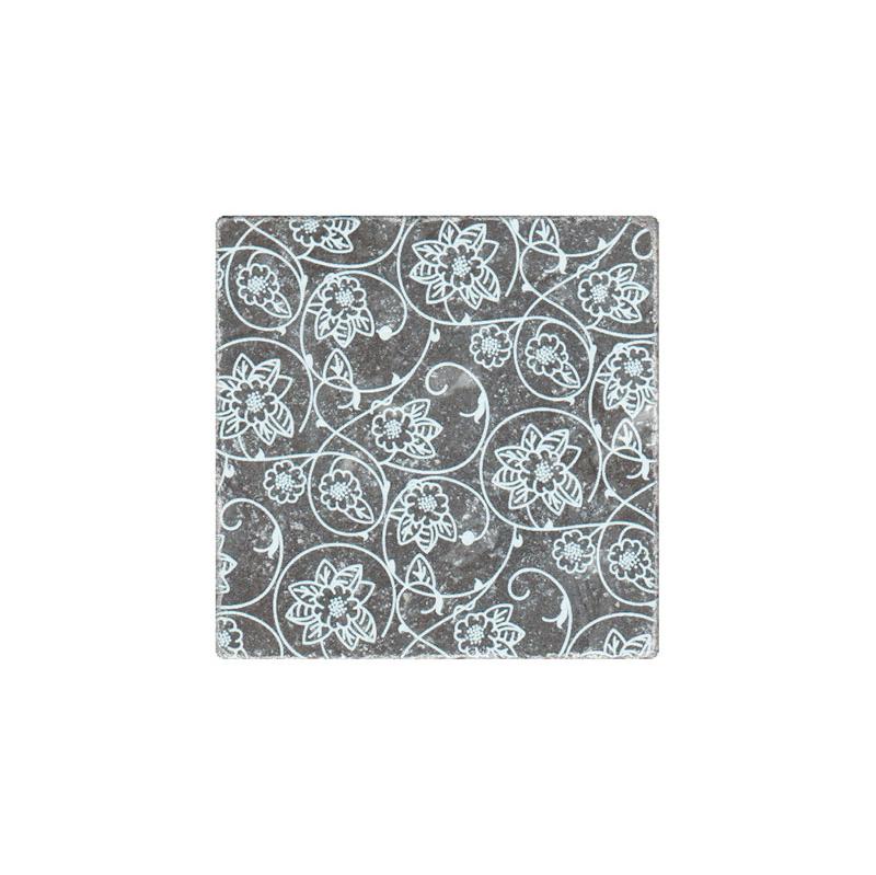 Керамогранит Stone4Home Турецкий Мрамор Black Marble Motif №6 декор 10х10