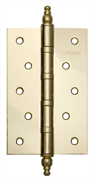 Петля дверная стальная универсальная Fuaro 4BB/E 150x95x3 PB (латунь)